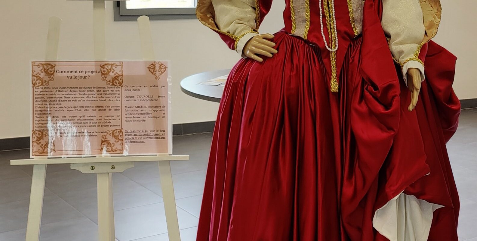 Interprétation d’une robe du XVIe s. du château de Kerjean / Mardi 19 août / 16h